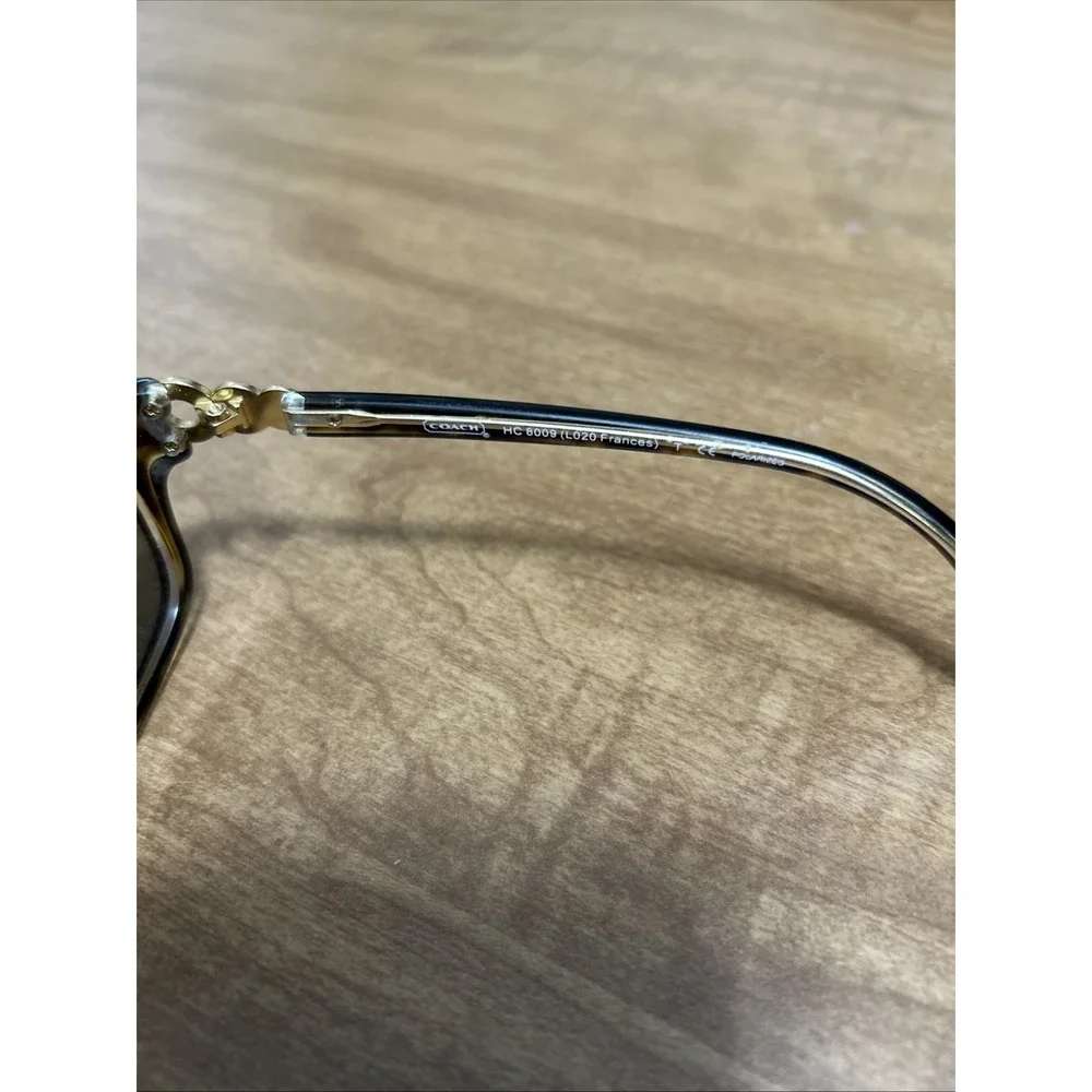 Coach HC8009‎ (L020 Frances) 5049/T5 Sunglasses Tortoise Square Frames Only